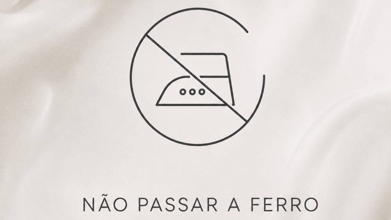 Não passar a ferro