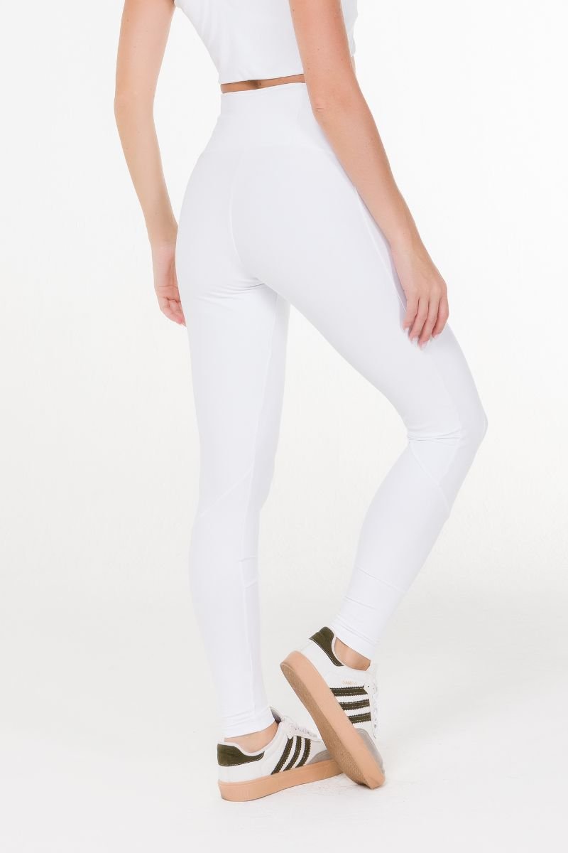Legging Cós Infinito Zero Transparência Branco