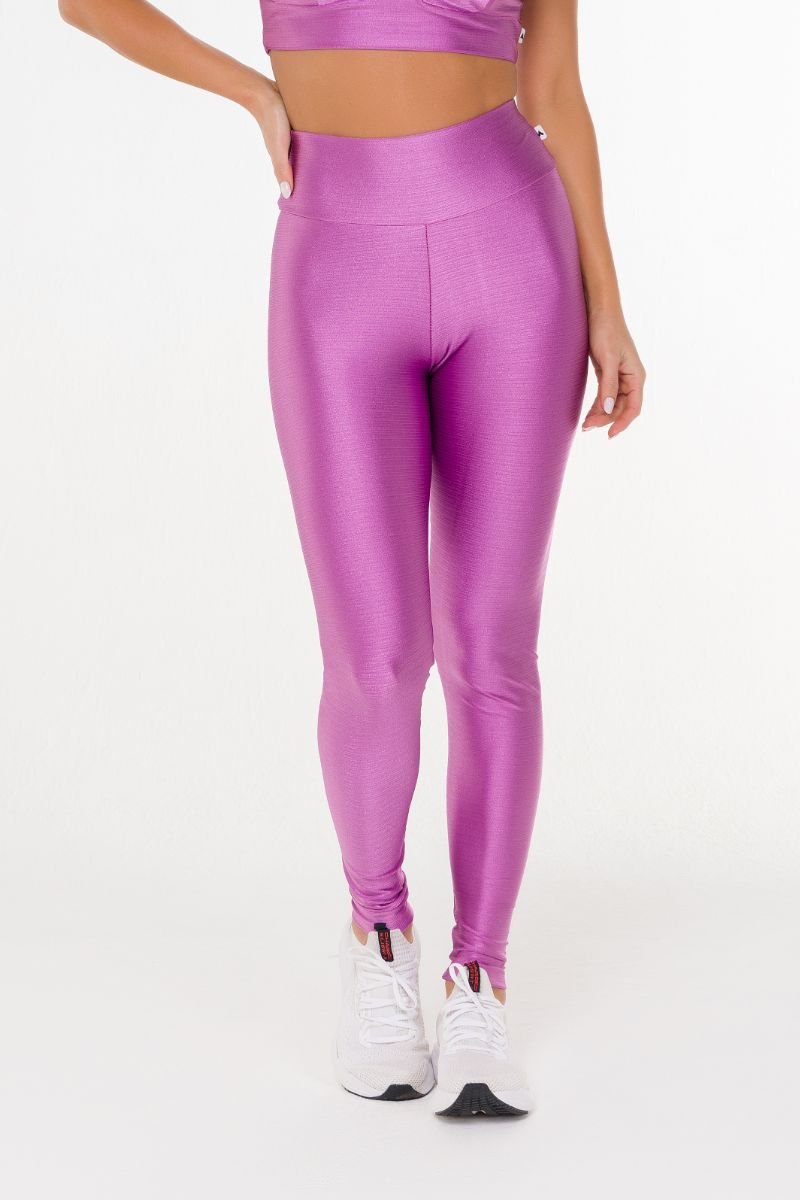 Legging Fintess Alta Elasticidade Glow Mauve