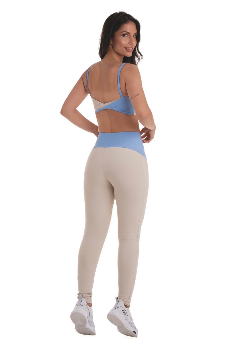 Legging Fintess Com Bolsos Zero Transparência Luna/serenity