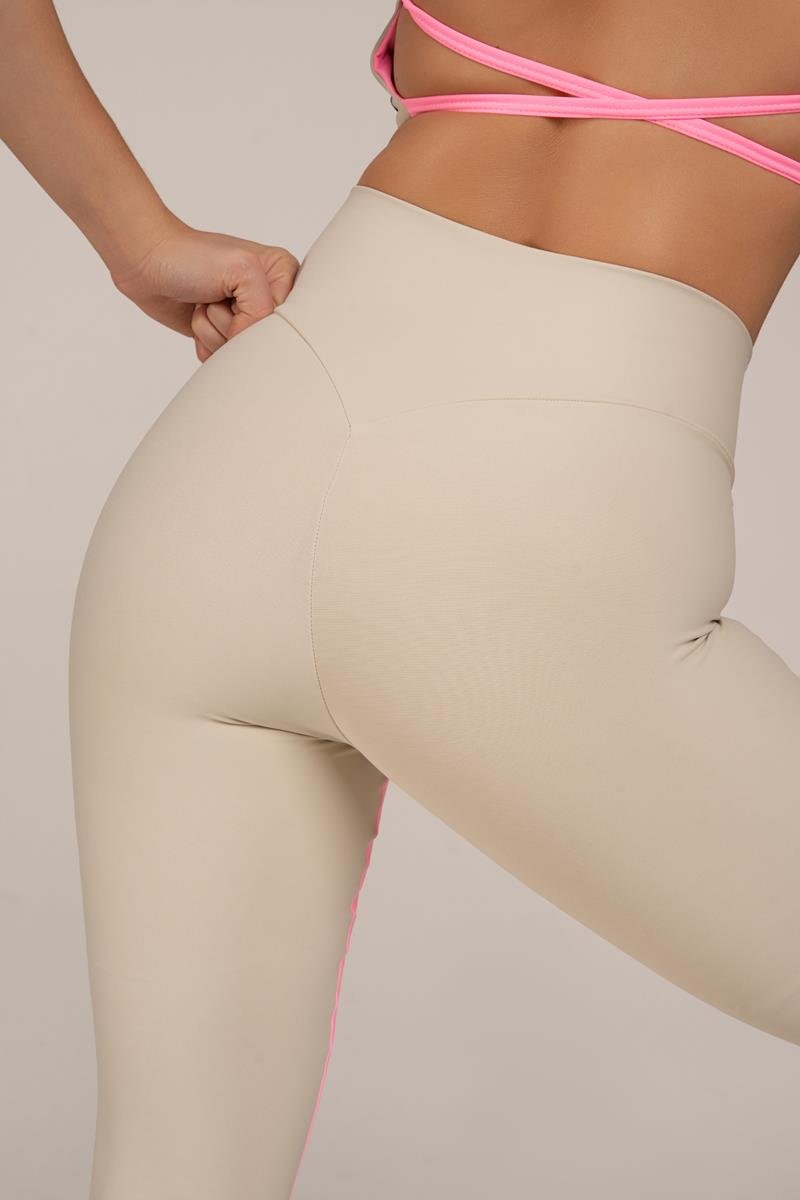 Legging Fitness Bicolor Zero Transparência Luna/confete