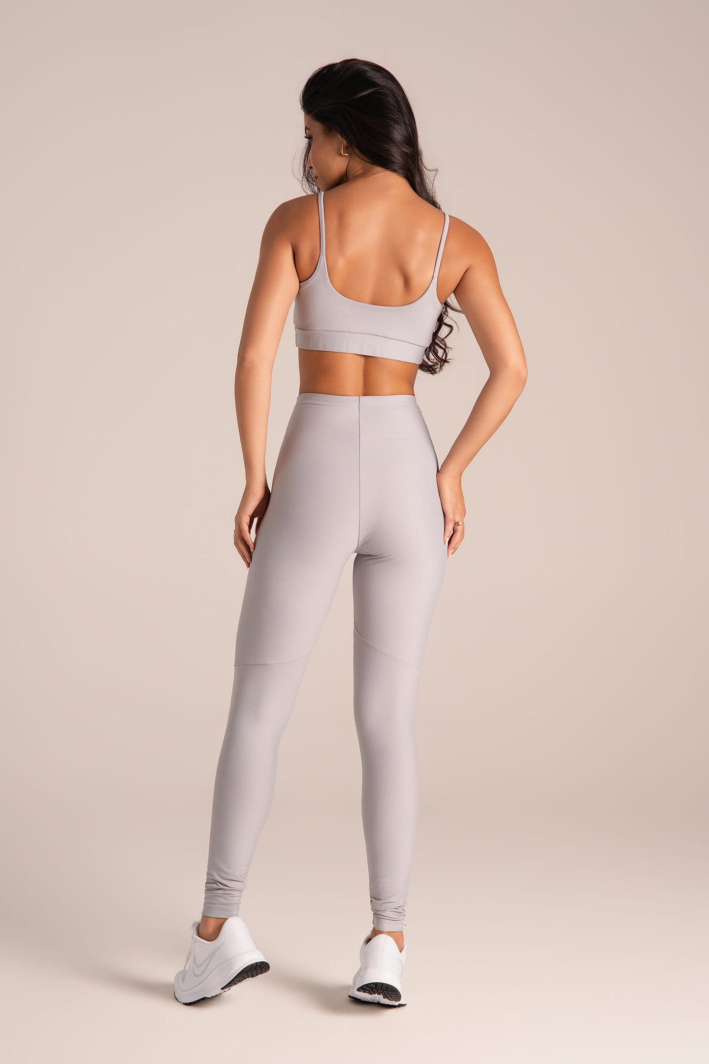 Legging Fitness Cós Infinito Zero Transparência Nevoa