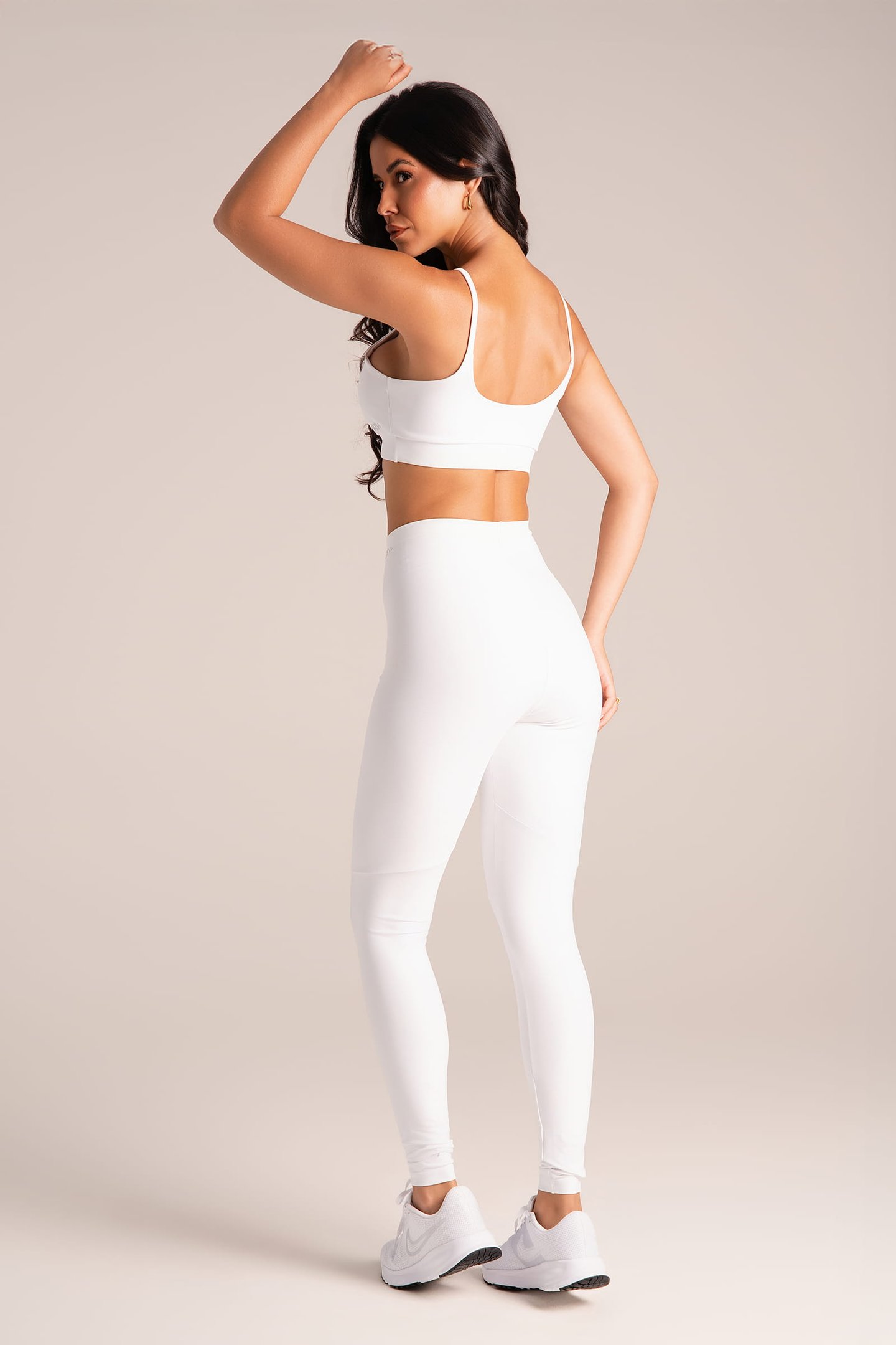 Legging Fitness Cós Infinito Zero Transparência Branco