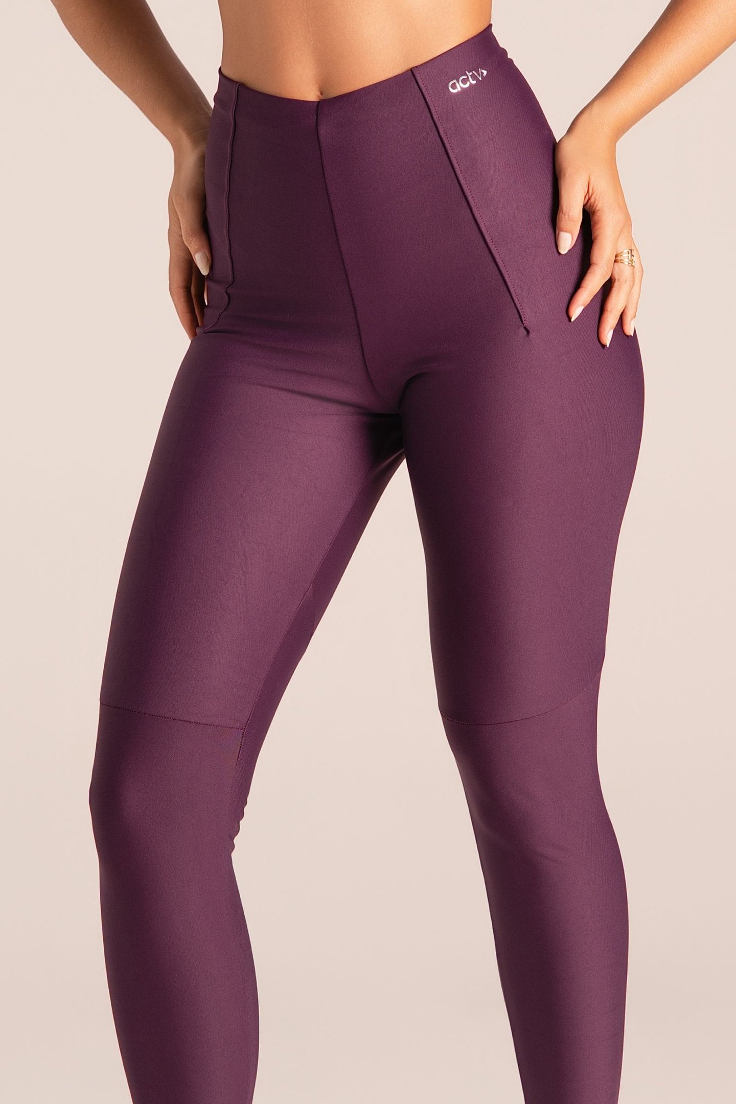 Legging Fitness Cós Infinito Zero Transparência Wine