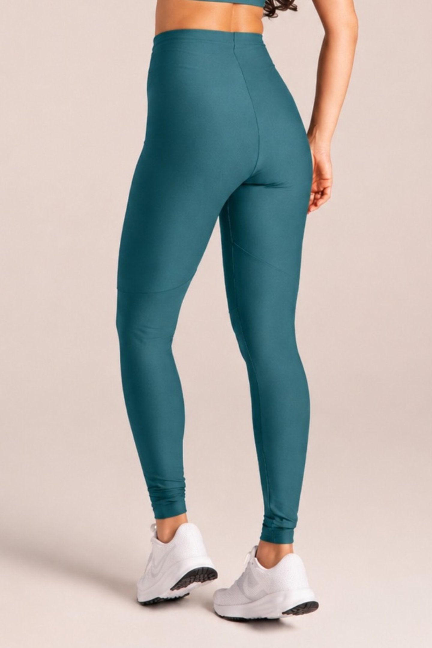 Legging Fitness Cós Infinito Zero Transparência Stormy Green