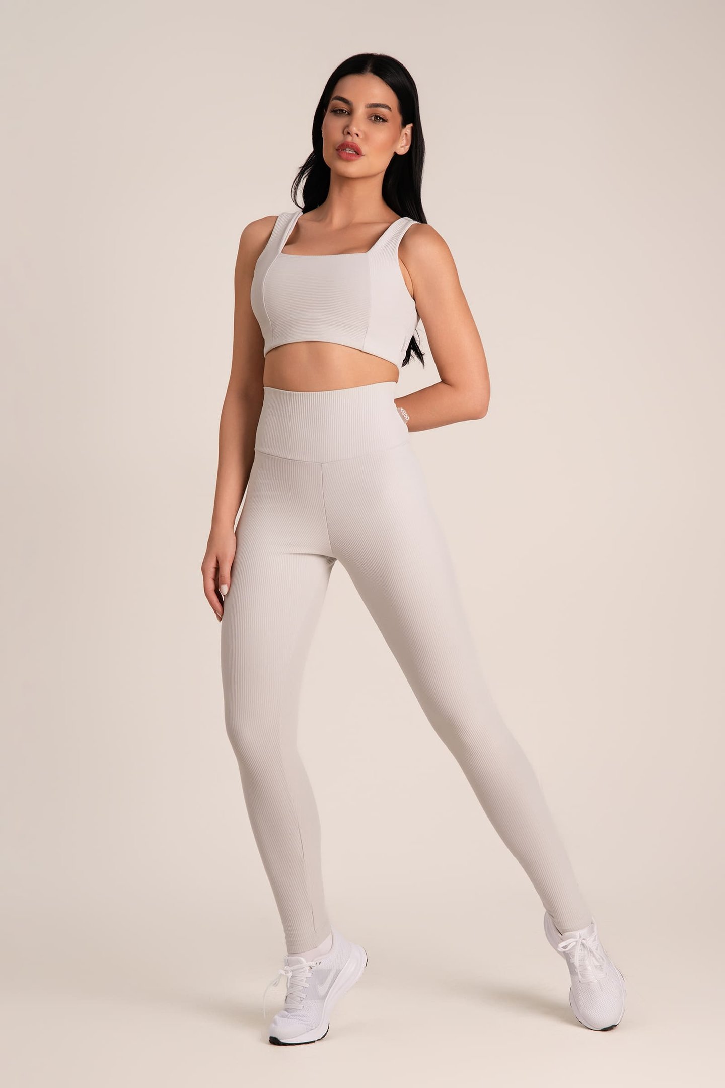 Legging Fitness Canelada Alta Compressão Ventania
