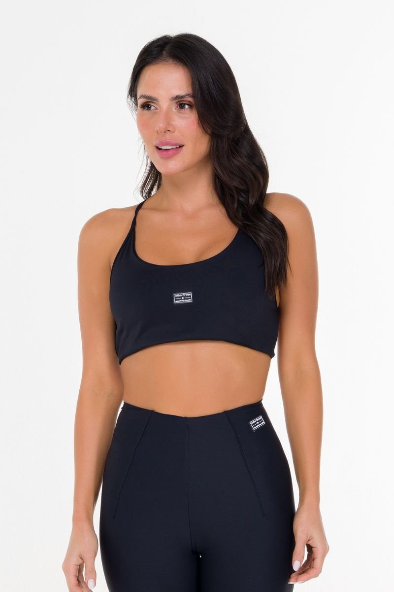 Top Slip Costas Abertas Preto