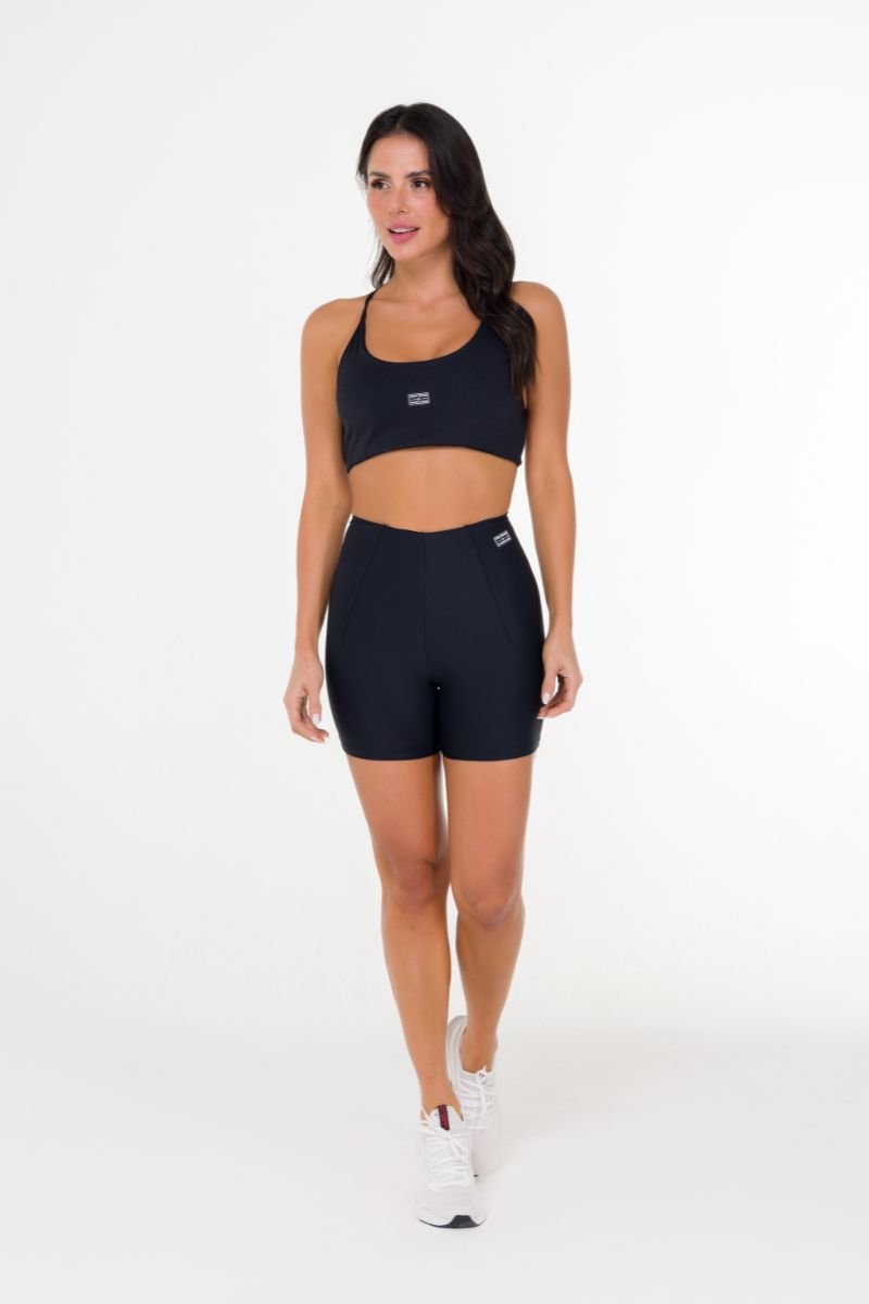 Top Slip Costas Abertas Preto