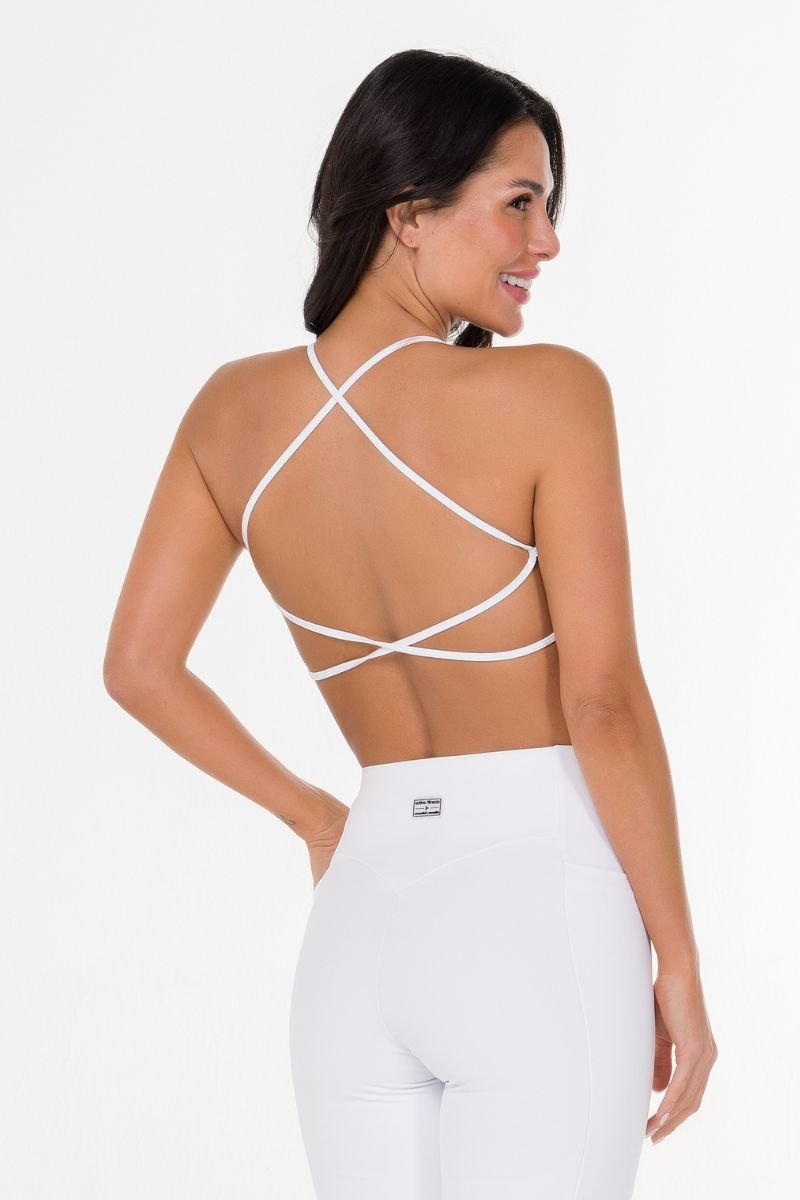 Top Slip Costas Abertas Branco