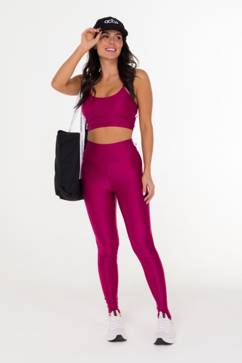 Top Fitness Alças Glossy Desejo