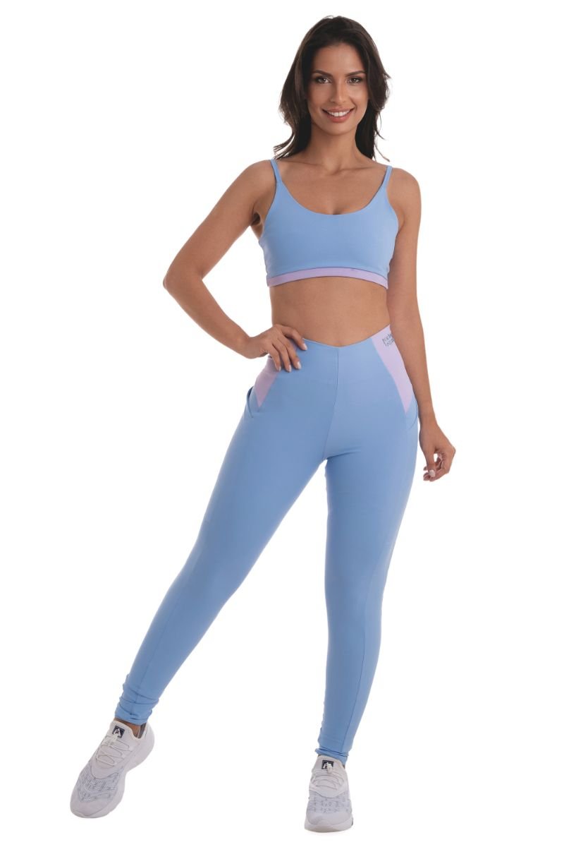 TOP ALCINHA REVERSÍVEL BICOLOR Serenity/lilas