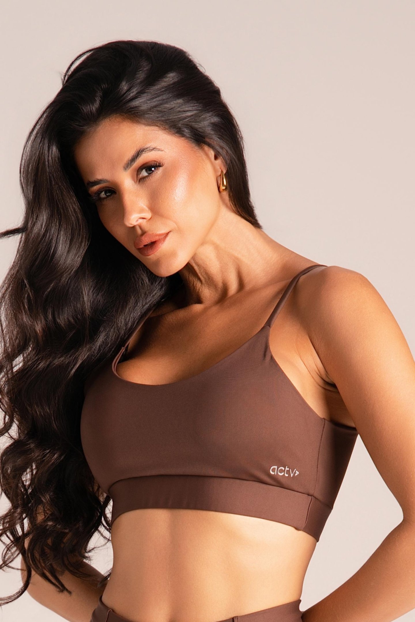 Top Feminino Alcinhas Finas Active Fitness Expresso