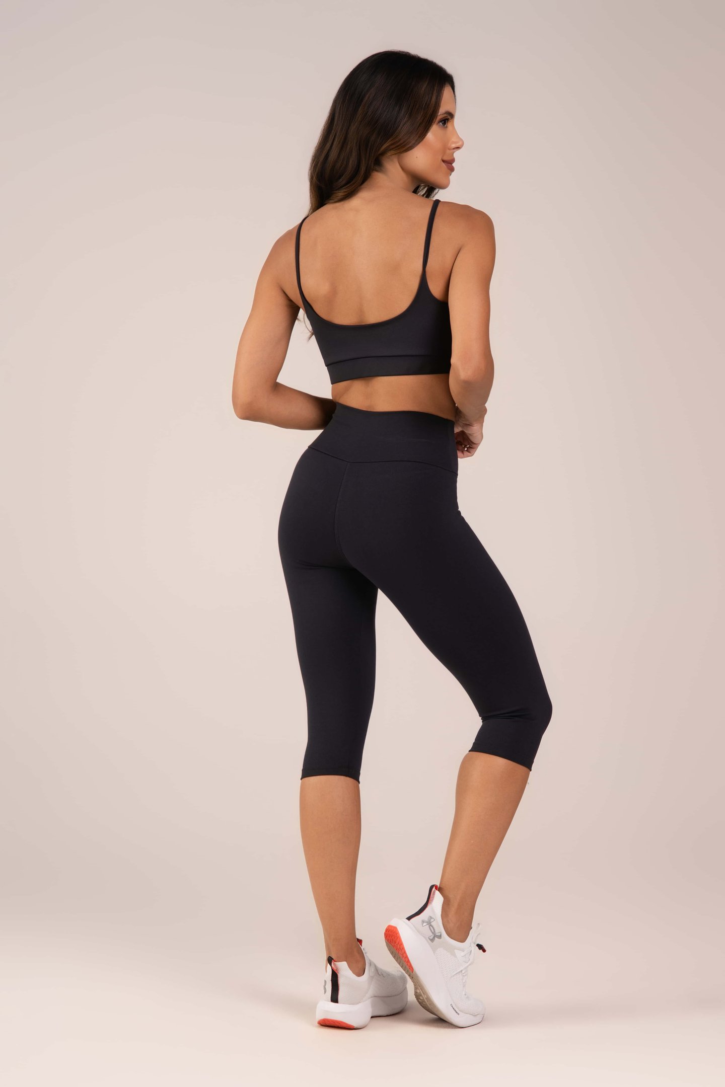 Top Feminino Alcinhas Finas Active Fitness Preto