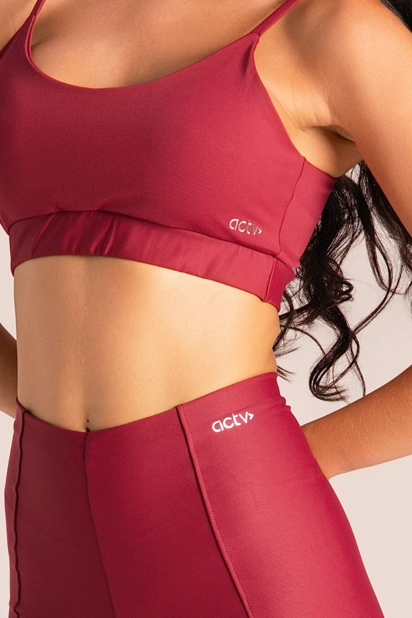 Top Feminino Alcinhas Finas Active Fitness Rouge