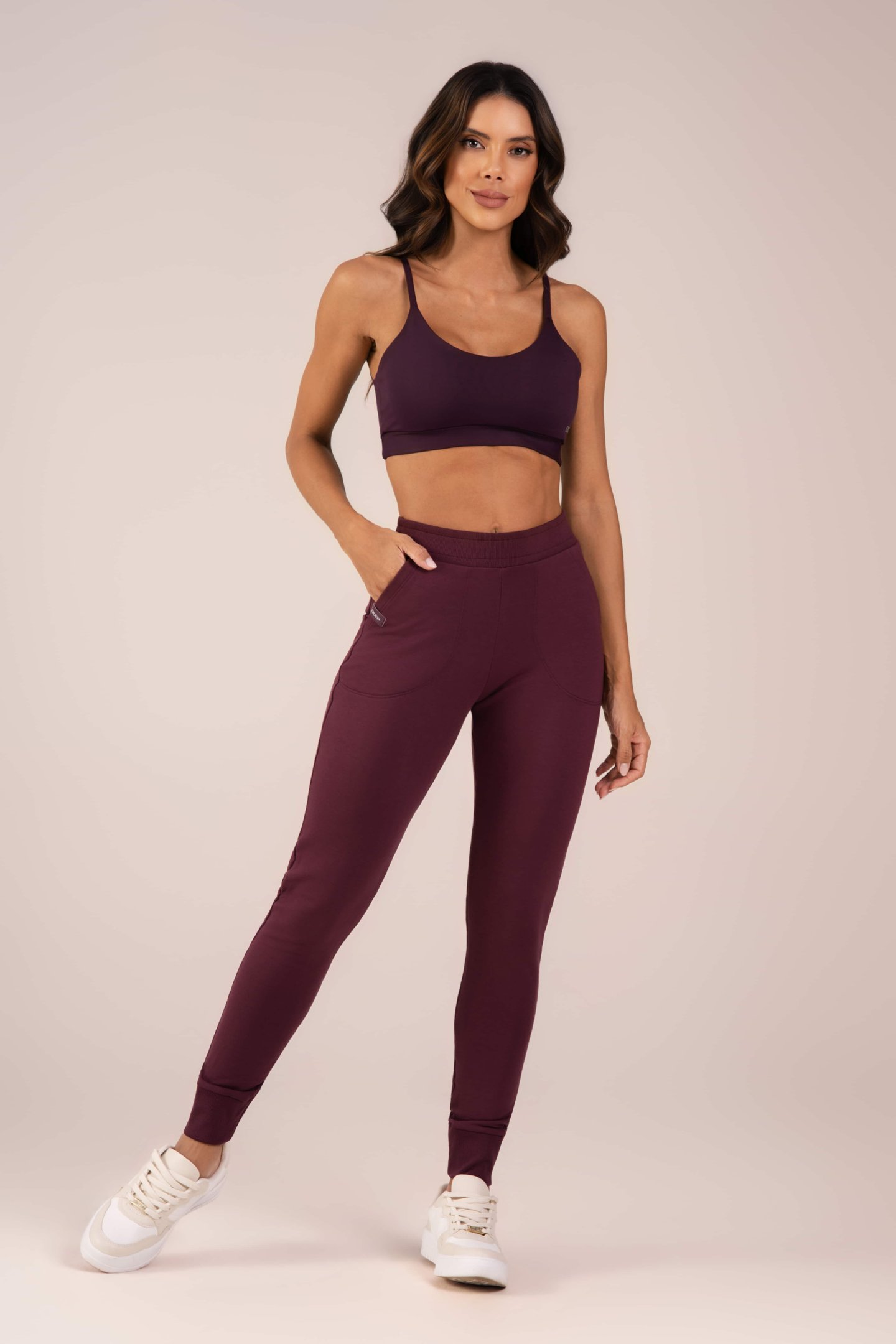 Top Feminino Alcinhas Finas Active Fitness Wine