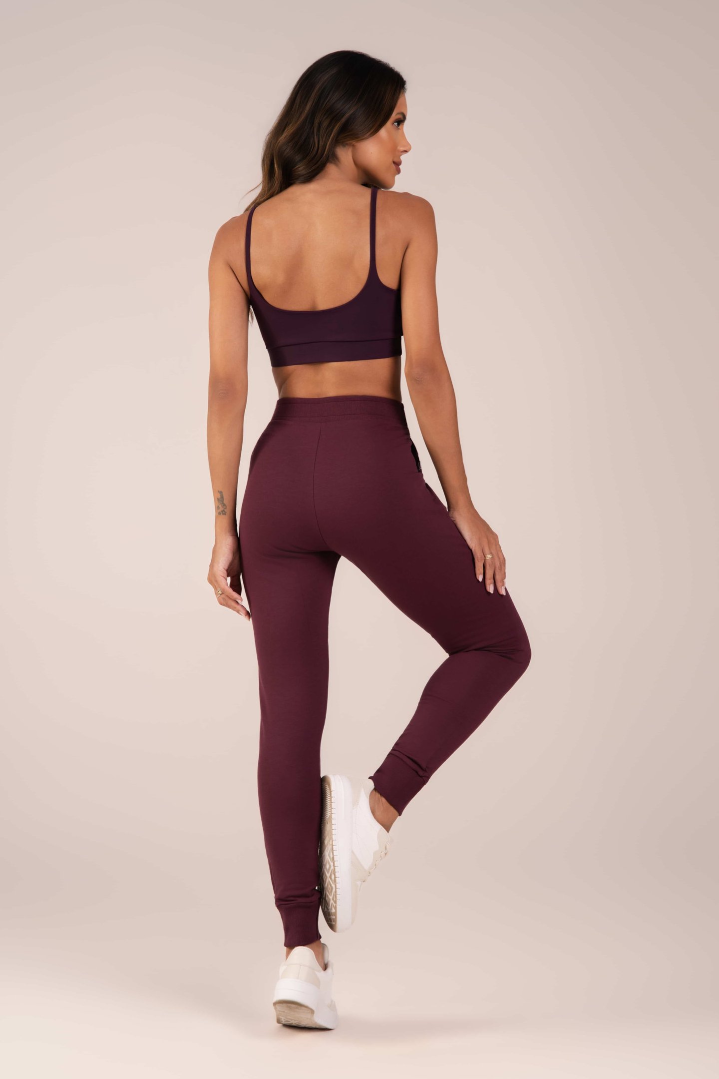 Top Feminino Alcinhas Finas Active Fitness Wine