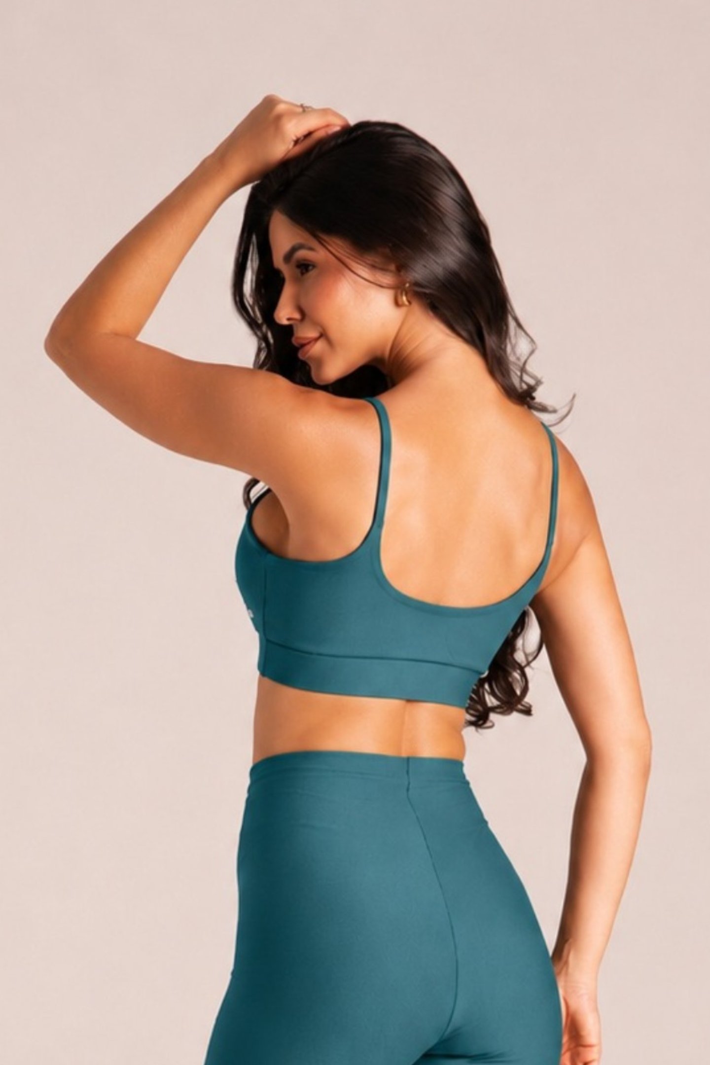 Top Feminino Alcinhas Finas Active Fitness Stormy Green