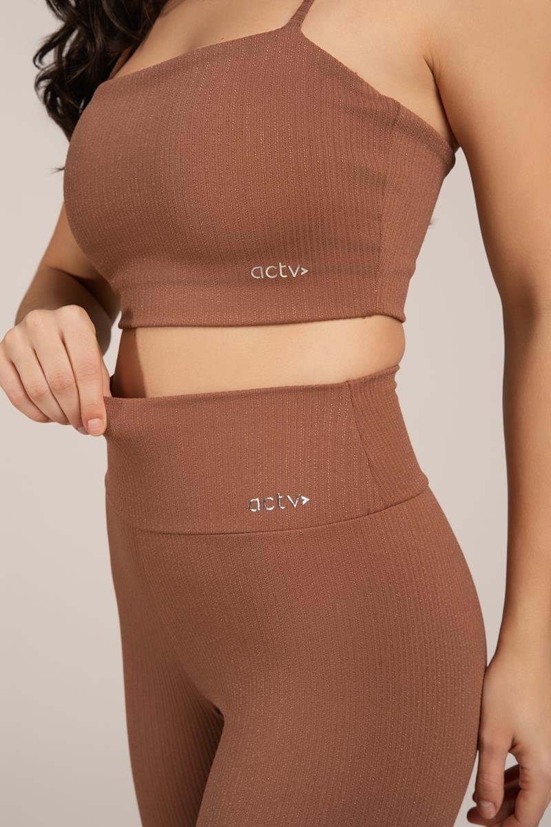 TOP FAIXA YORK Marrom Café