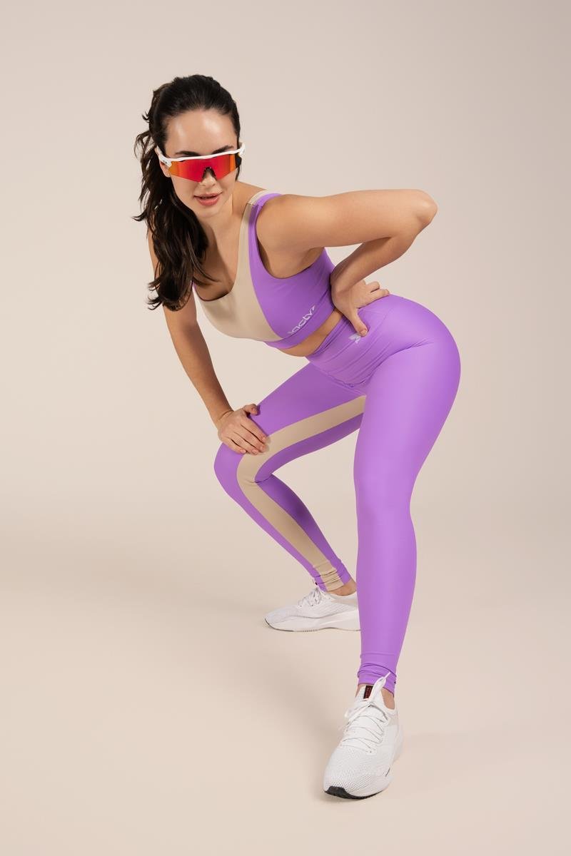 Top Fitness Bicolor Assimétrico Magic/duna