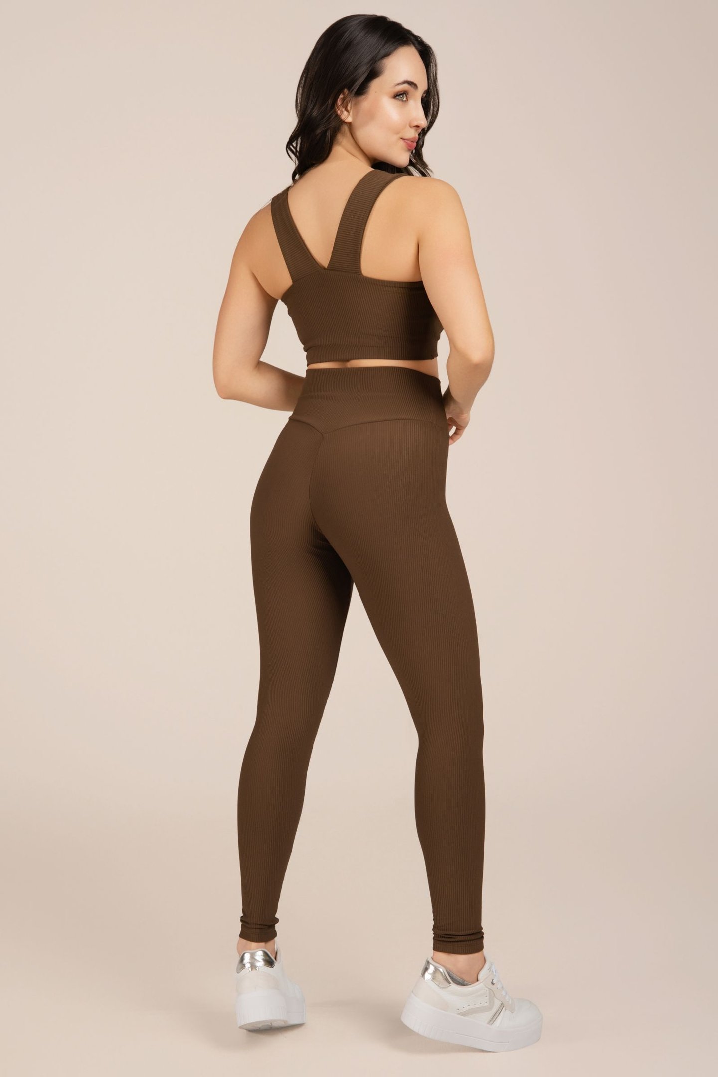 Top Fitness Alta Compressão Canelado.. Nescafe