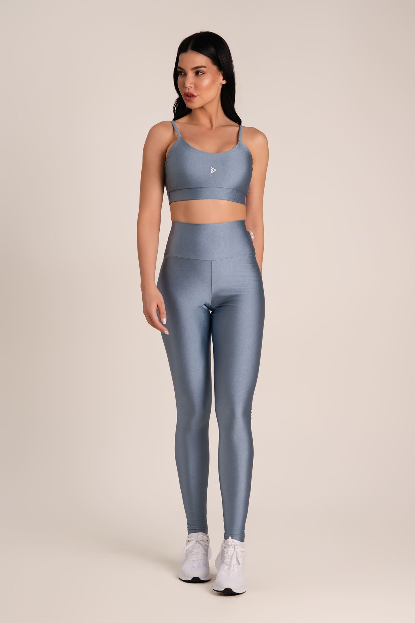 Top básico alcinha cirrê power Wind Blue