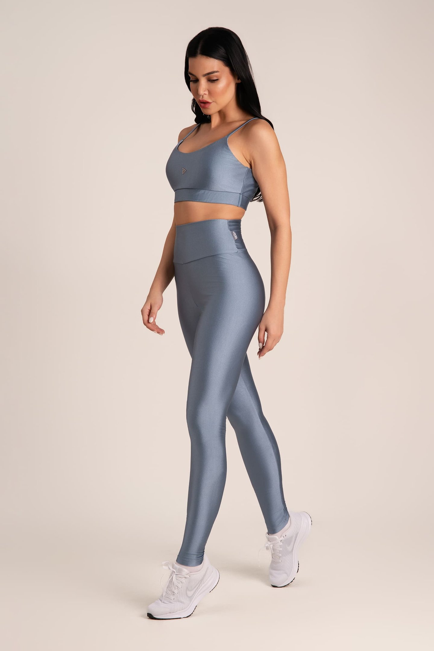 Top básico alcinha cirrê power Wind Blue