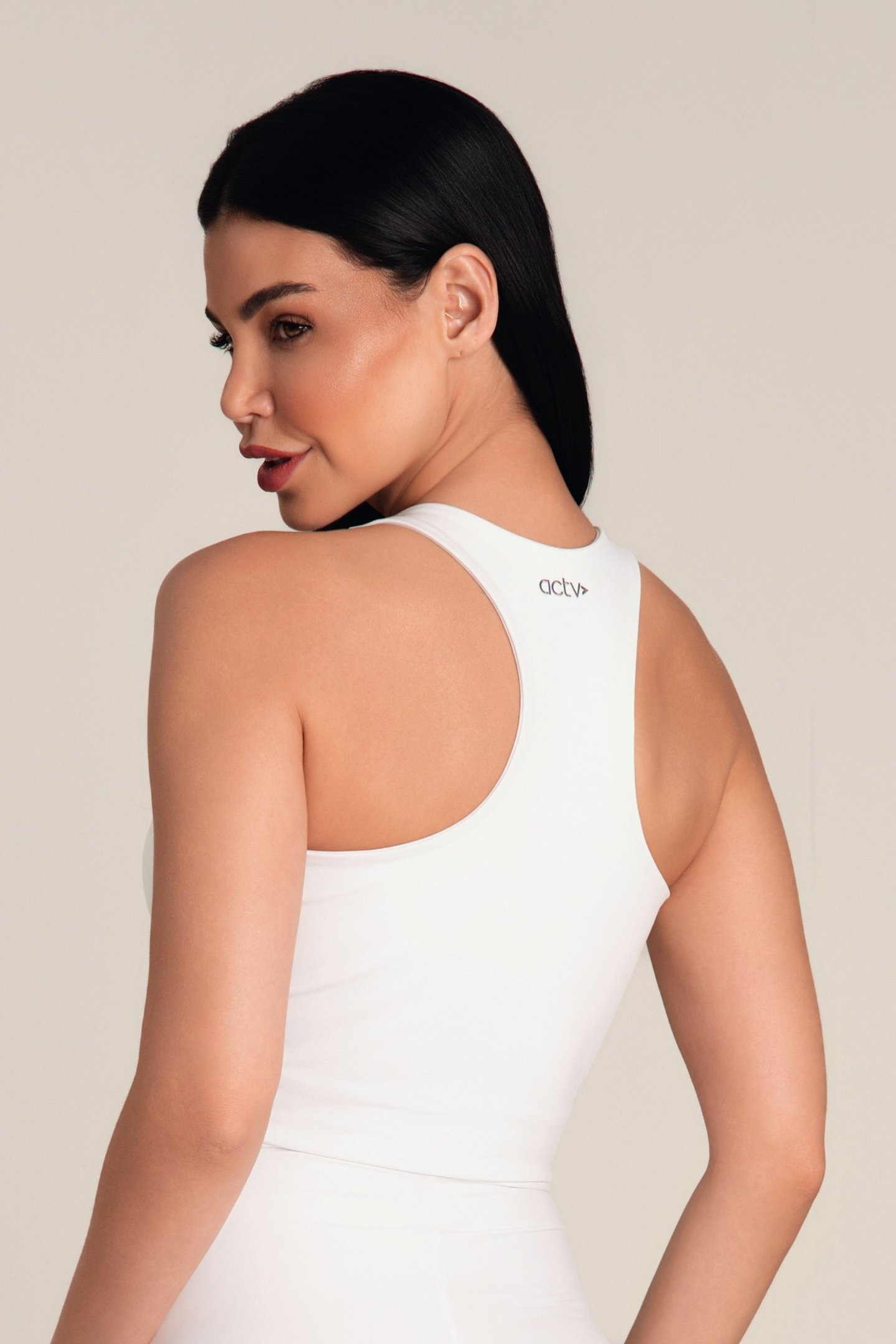 Top Feminino Fitness Alteres Branco