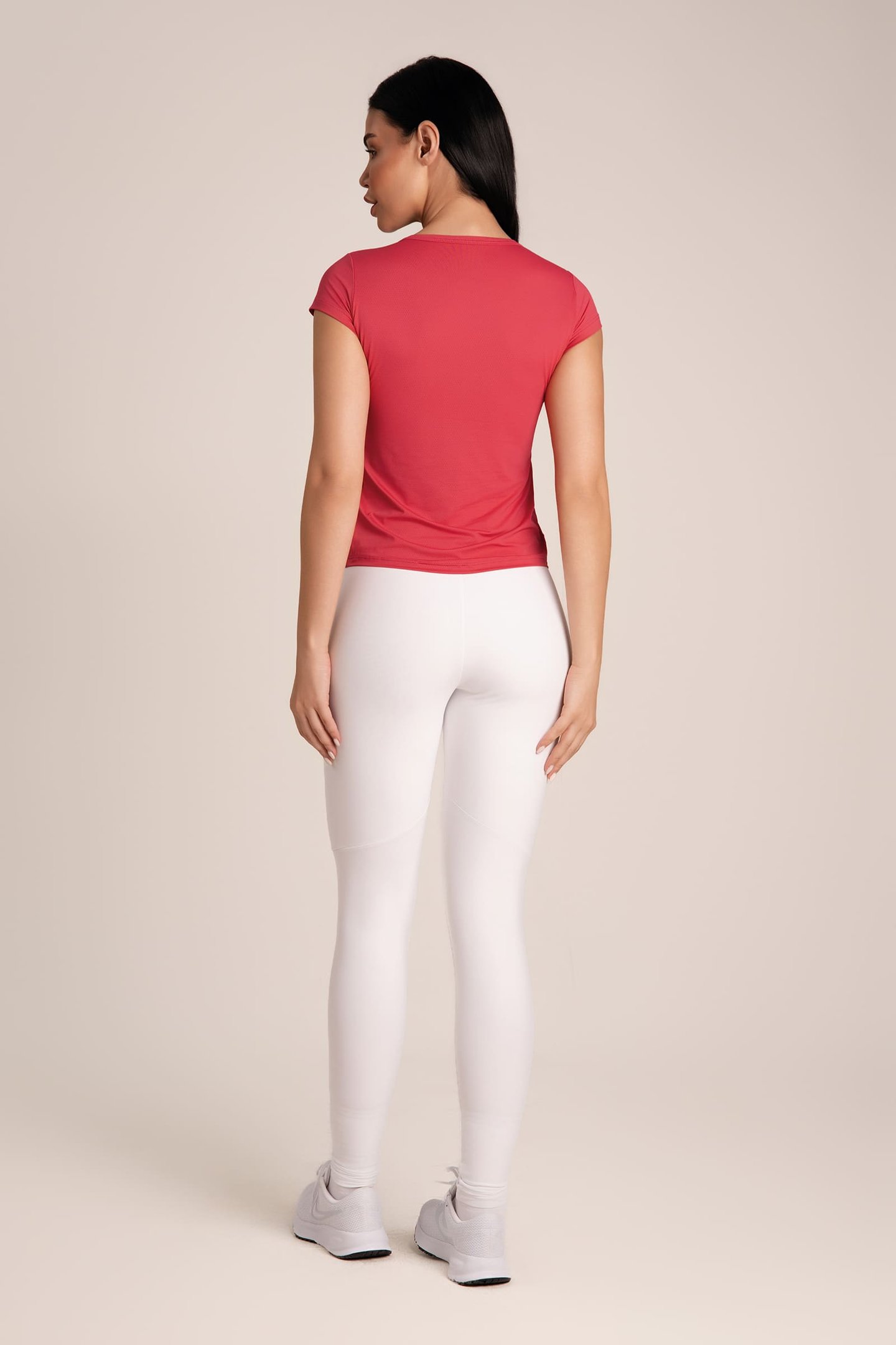Camiseta Feminina Dry Fit Manga Curta Cereja