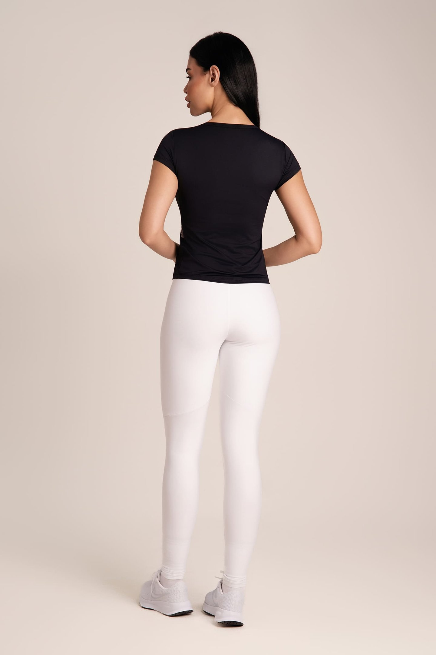 Camiseta Feminina Dry Fit Manga Curta Preto