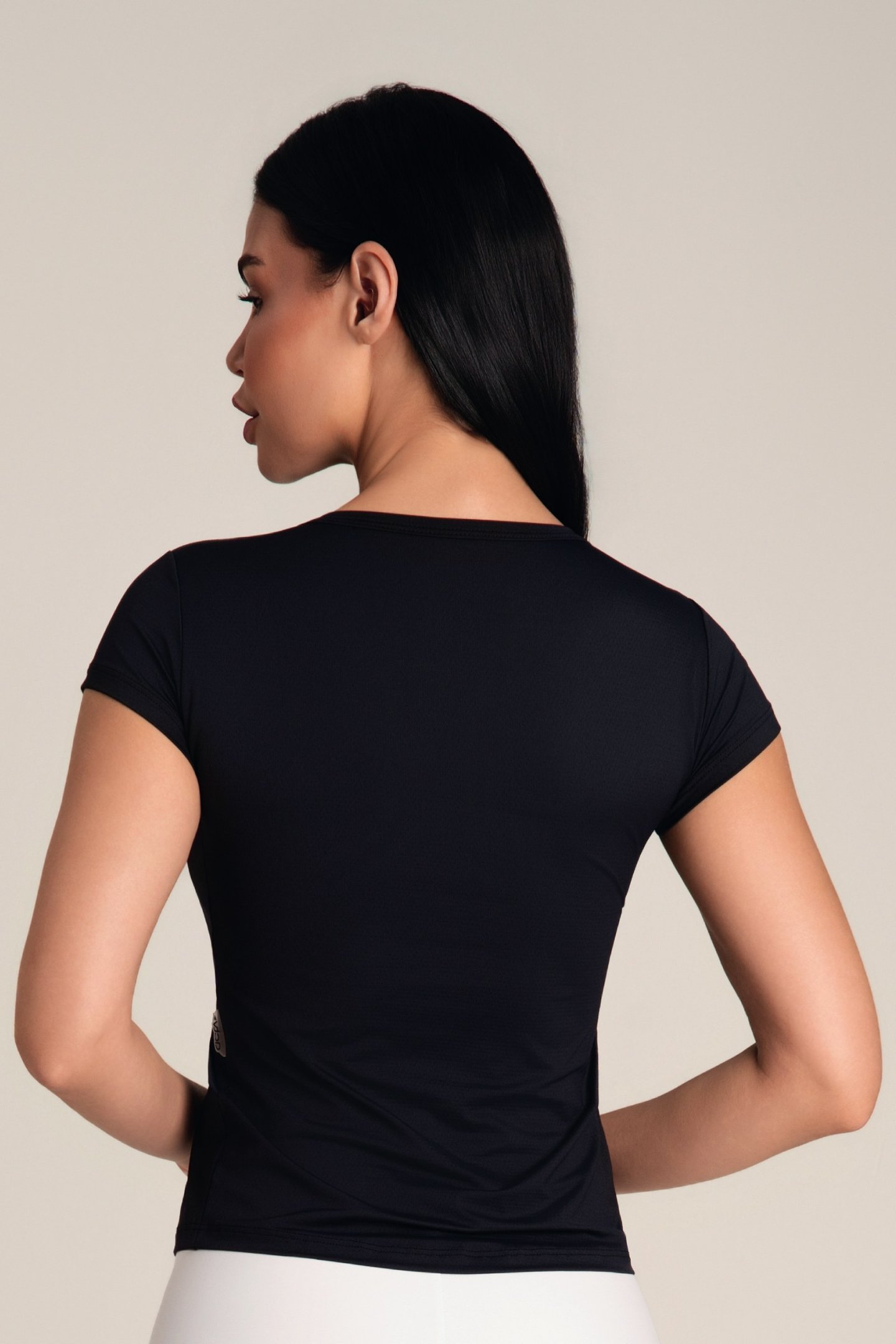 Camiseta Feminina Dry Fit Manga Curta Preto