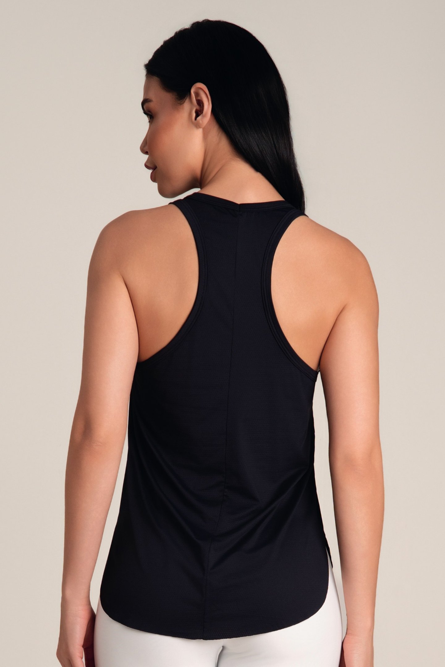 Regata Feminina Dry Fit Alongada Preto