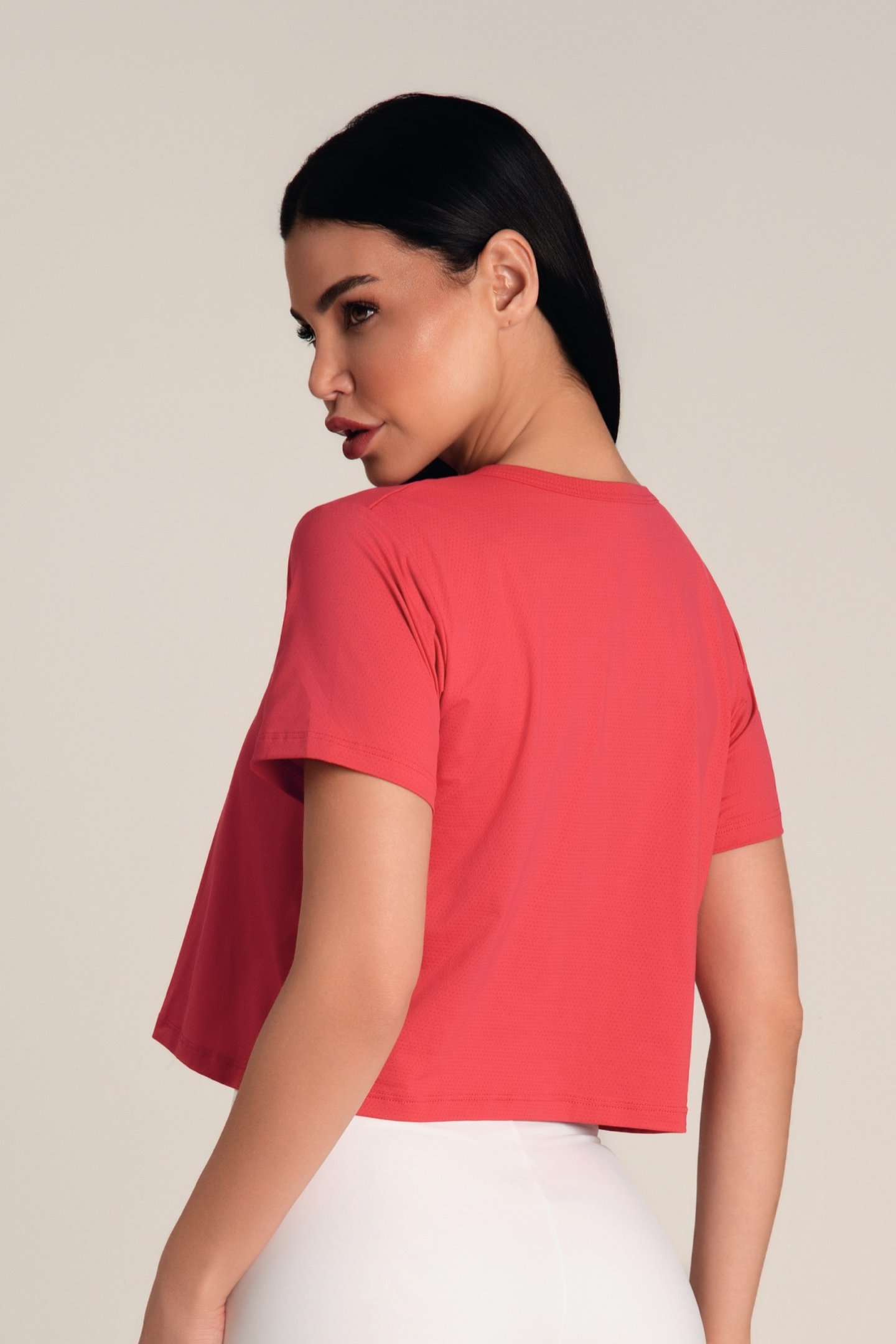 Cropped Dry Fit Cereja
