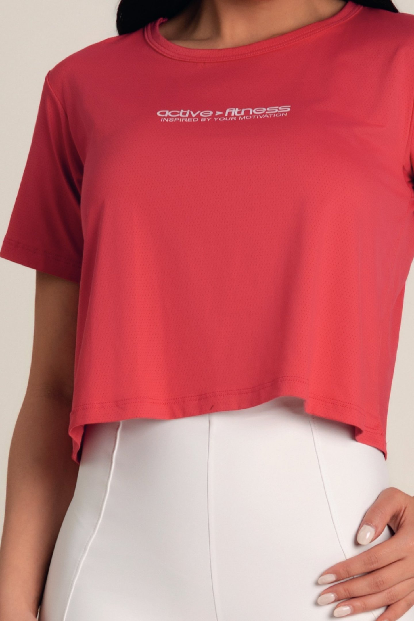 Cropped Dry Fit Cereja