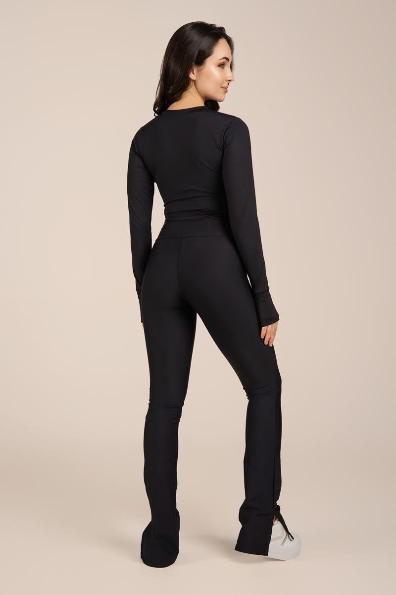 CROPPED PROTEÇÃO UV E DEDINHO Preto