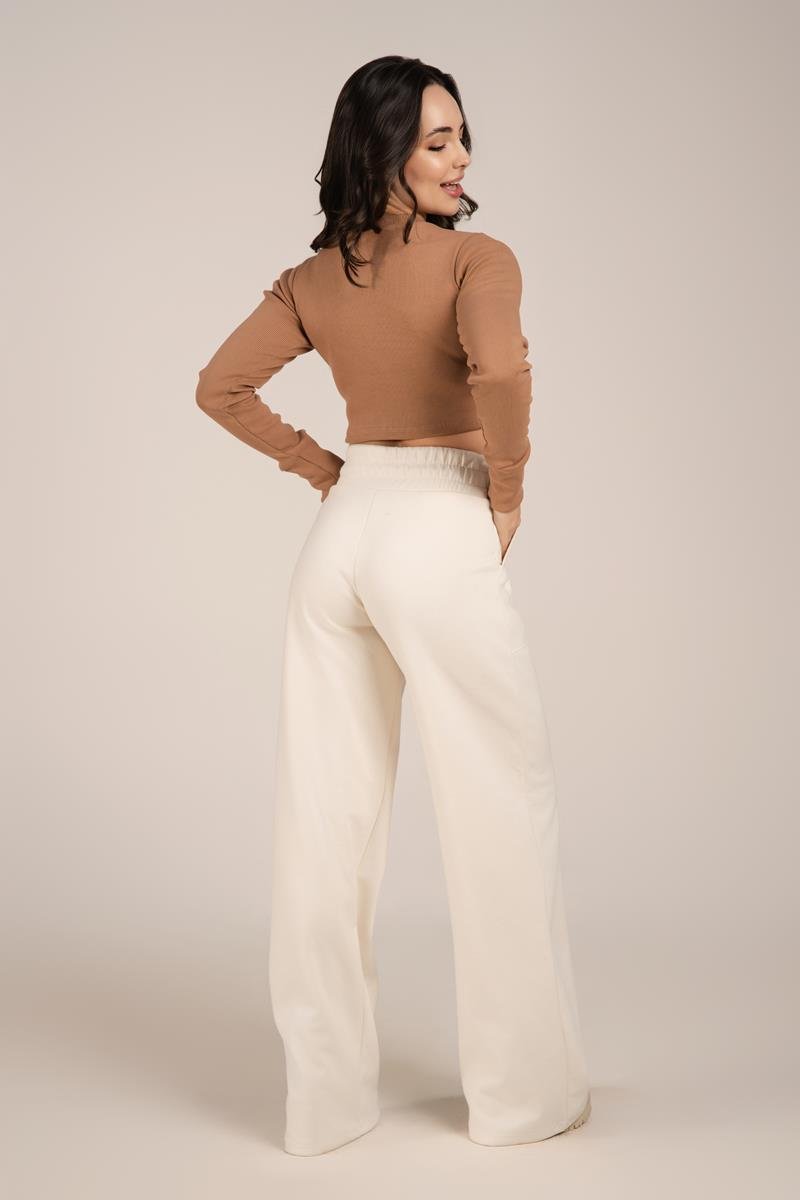 CROPPED RIBANA ESTRUTURADA Marrom