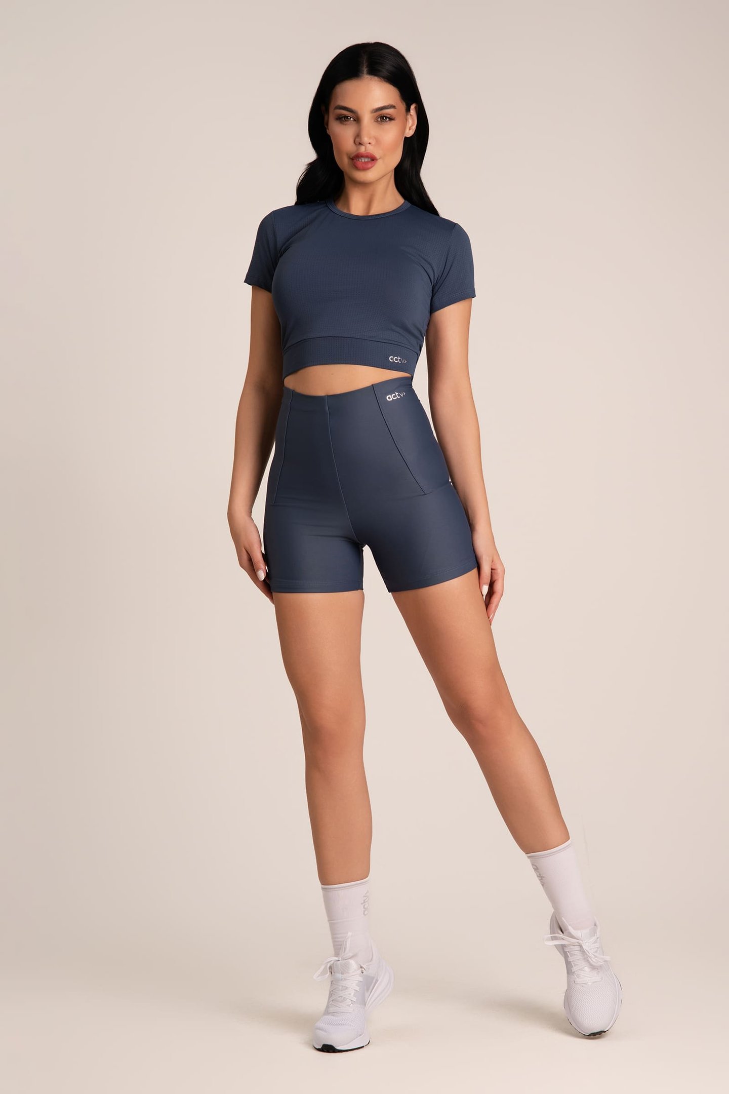 Cropped Feminino Dry Fit Manga Curta Onyx