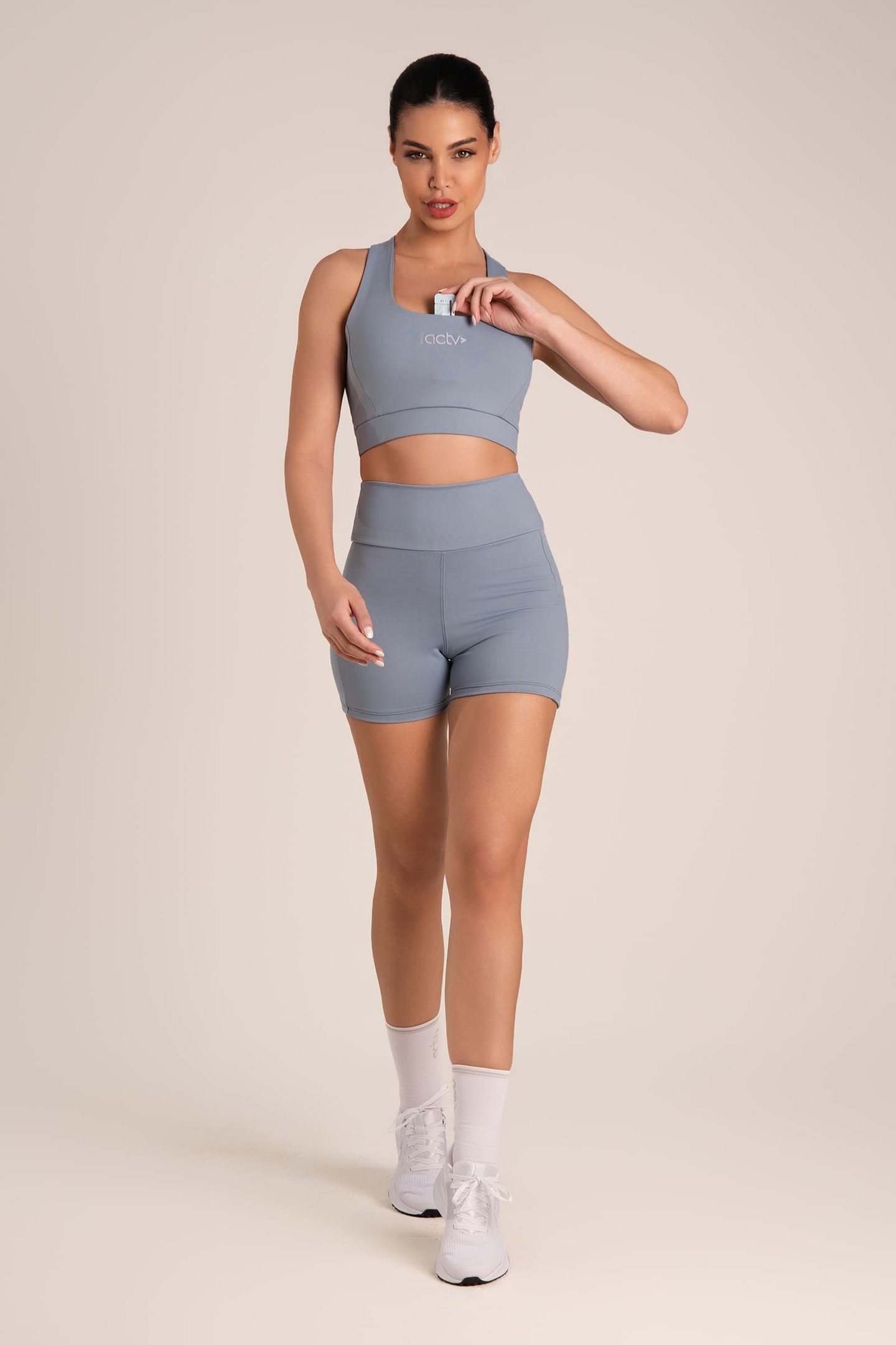 Short De Corrida Com Bolso Wind