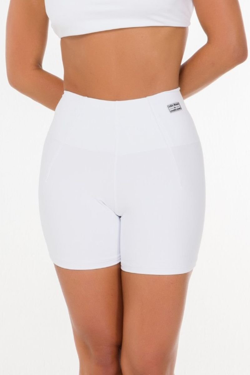 Short Fitness Cós Infinito Zero Transparência Branco