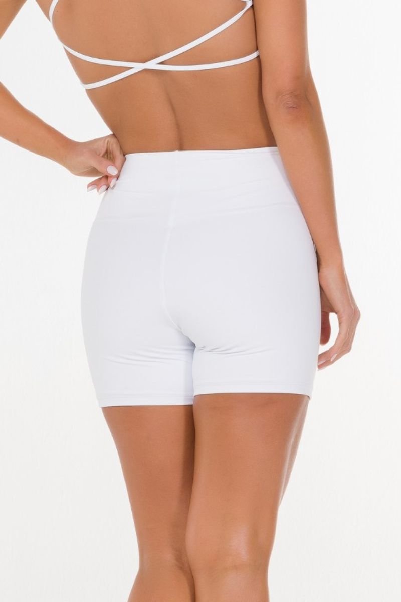 Short Fitness Cós Infinito Zero Transparência Branco