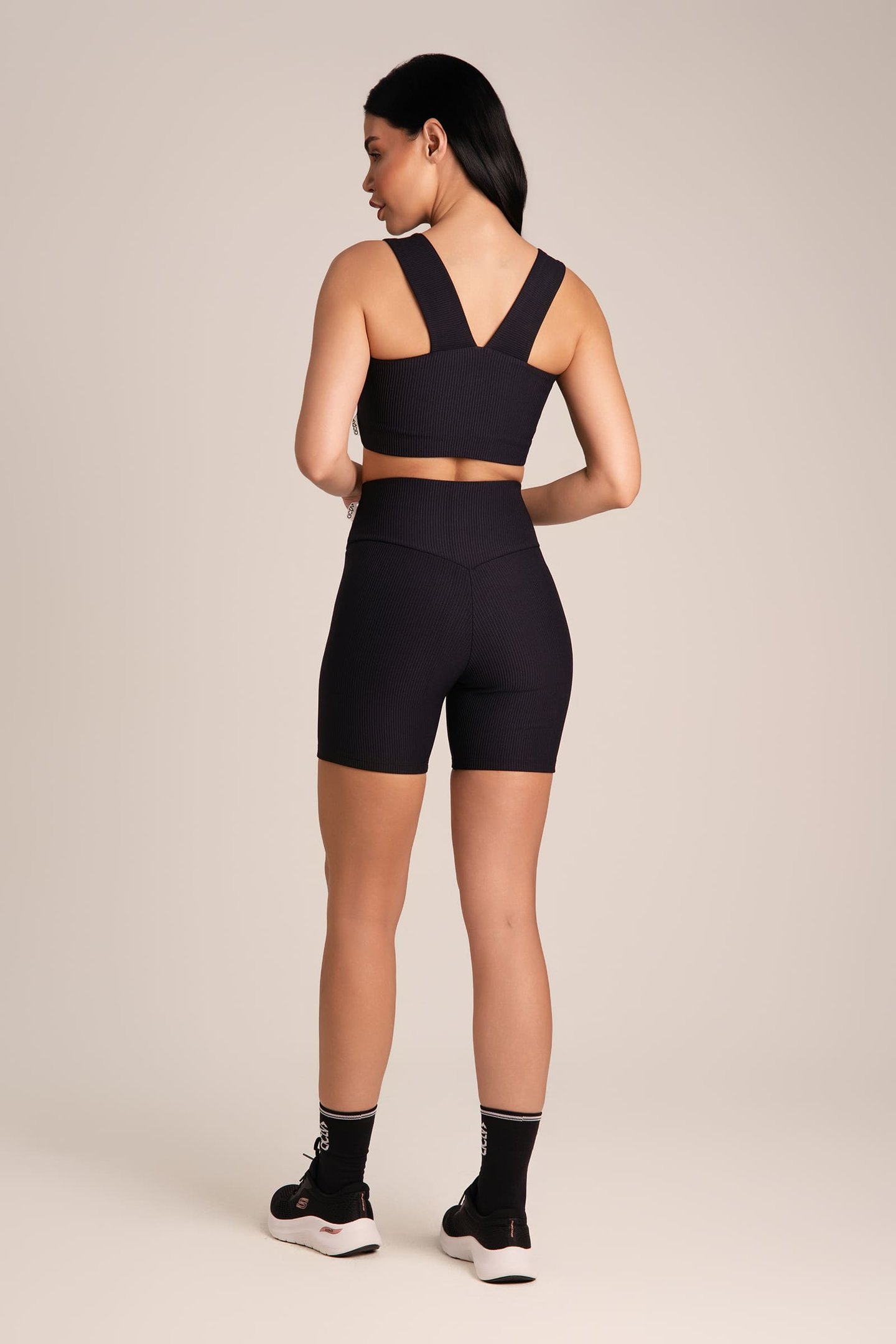 Bermuda Fitness Canelada Empina Bumbum Preto