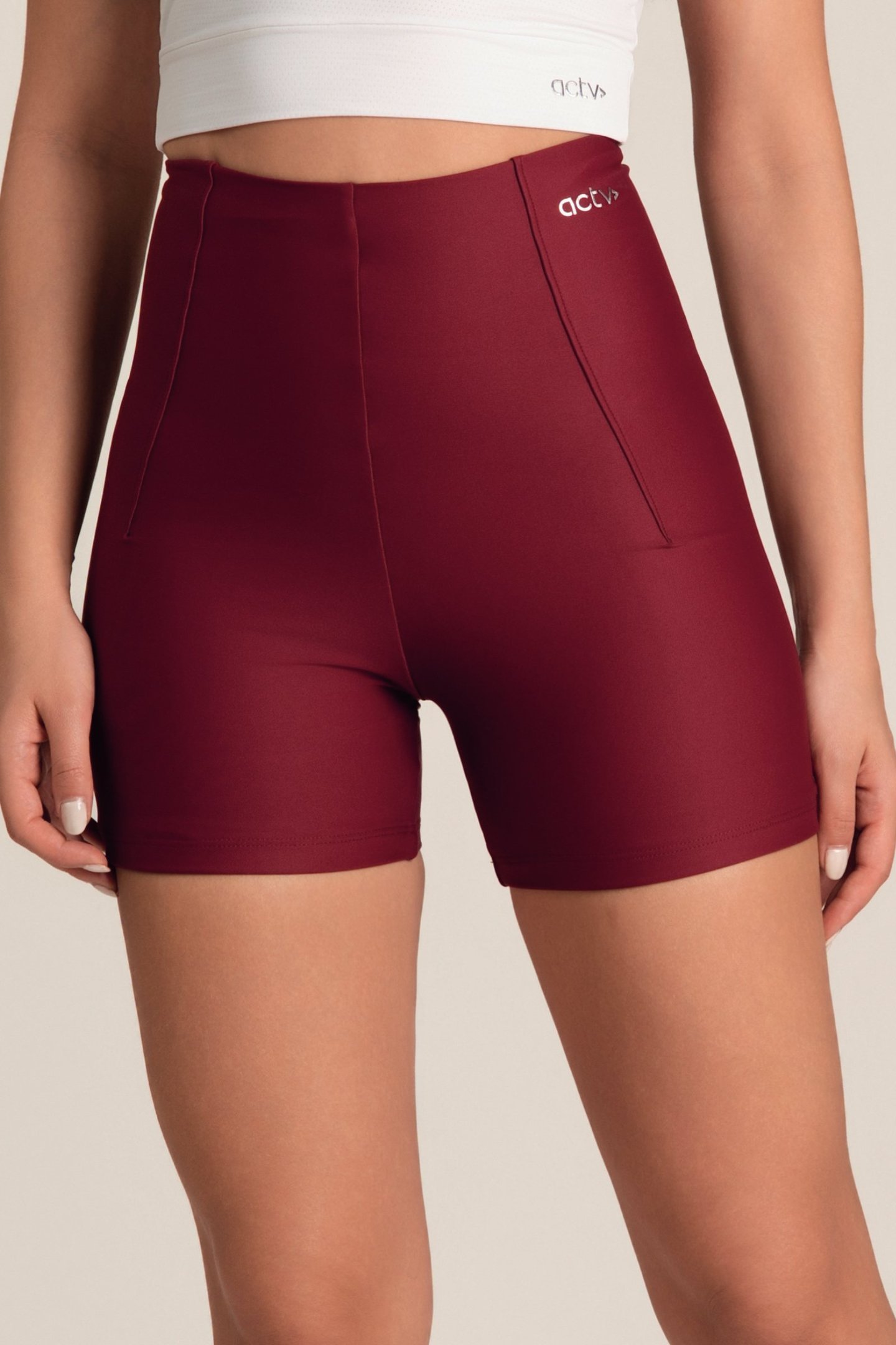 Bermuda Feminina Fitness Cós Infinito Rouge