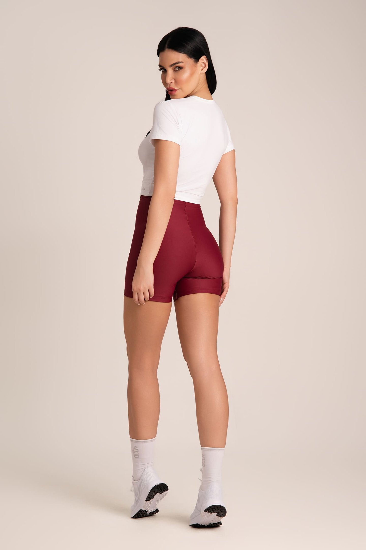 Bermuda Feminina Fitness Cós Infinito Rouge