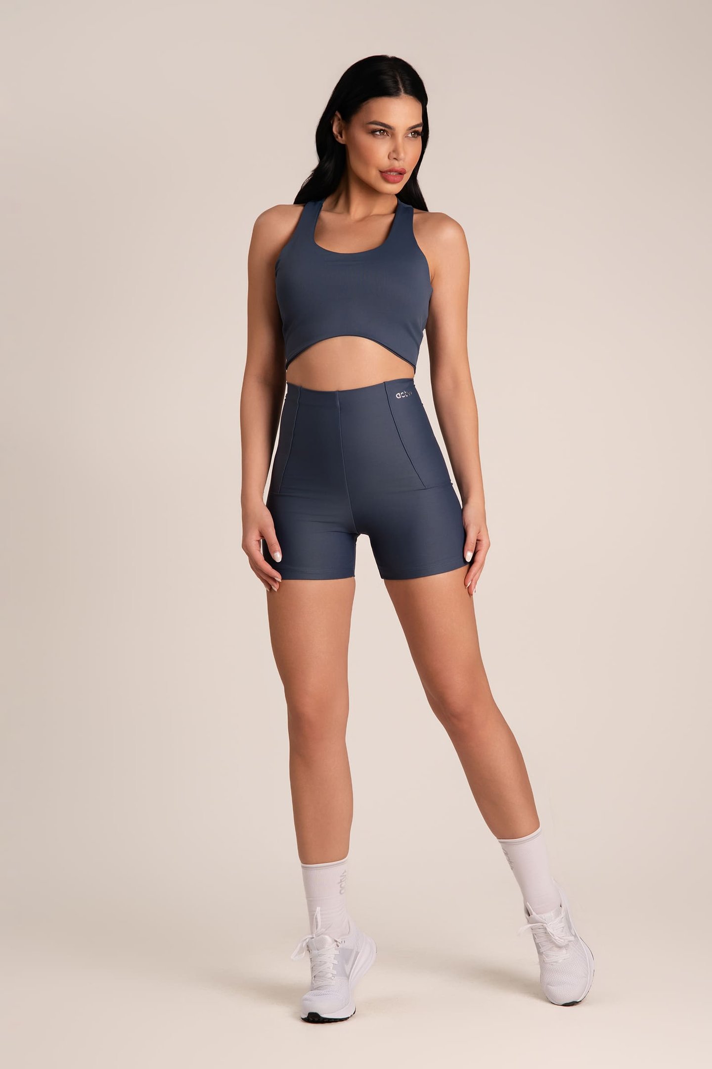 Bermuda Feminina Fitness Cós Infinito Onyx
