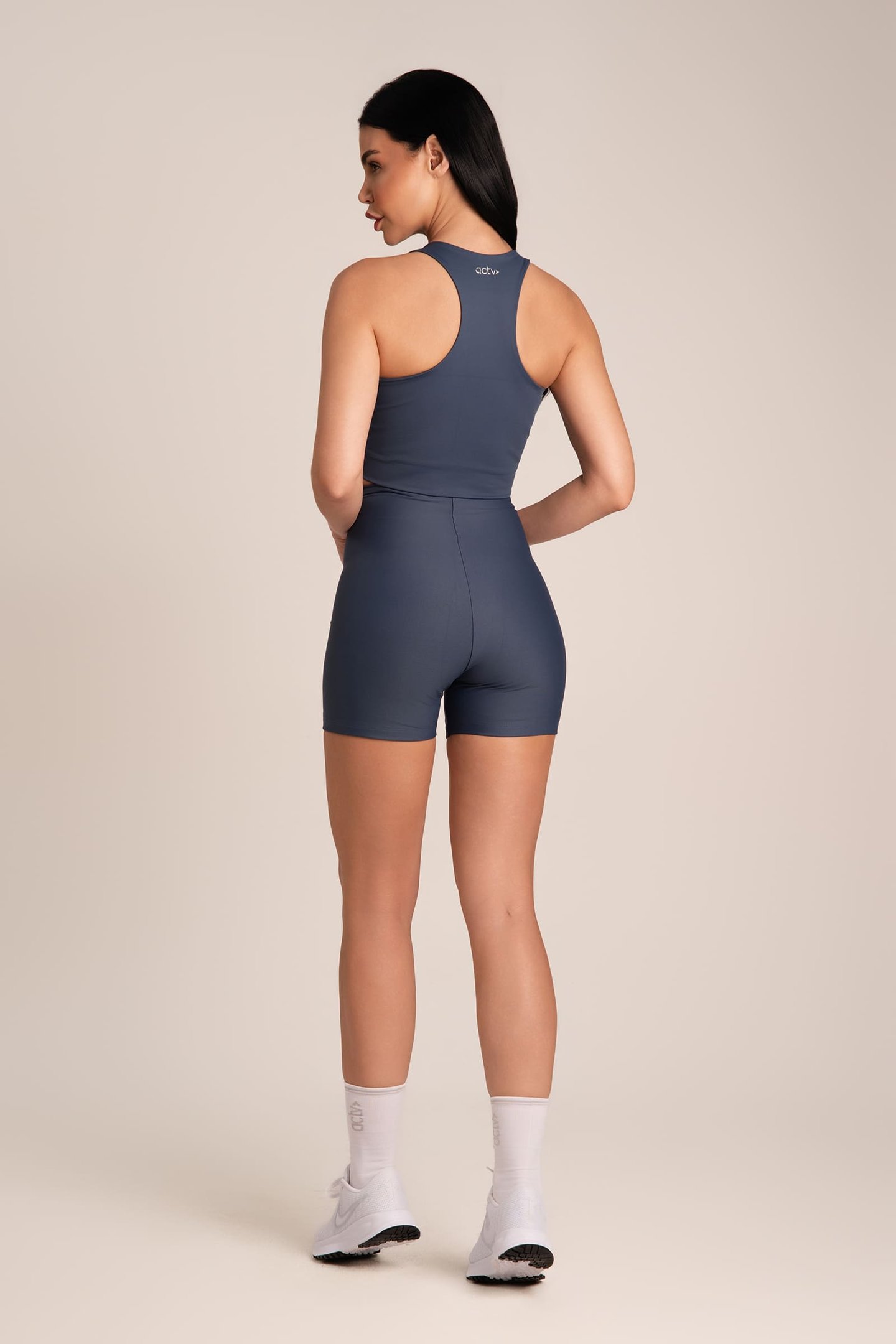 Bermuda Feminina Fitness Cós Infinito Onyx