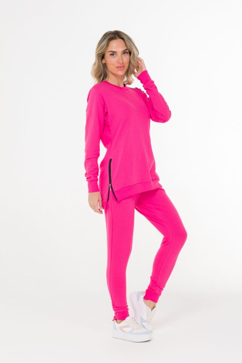 JOGGER PUNHO ASSIMÉTRICO EM FLEECE Atenas