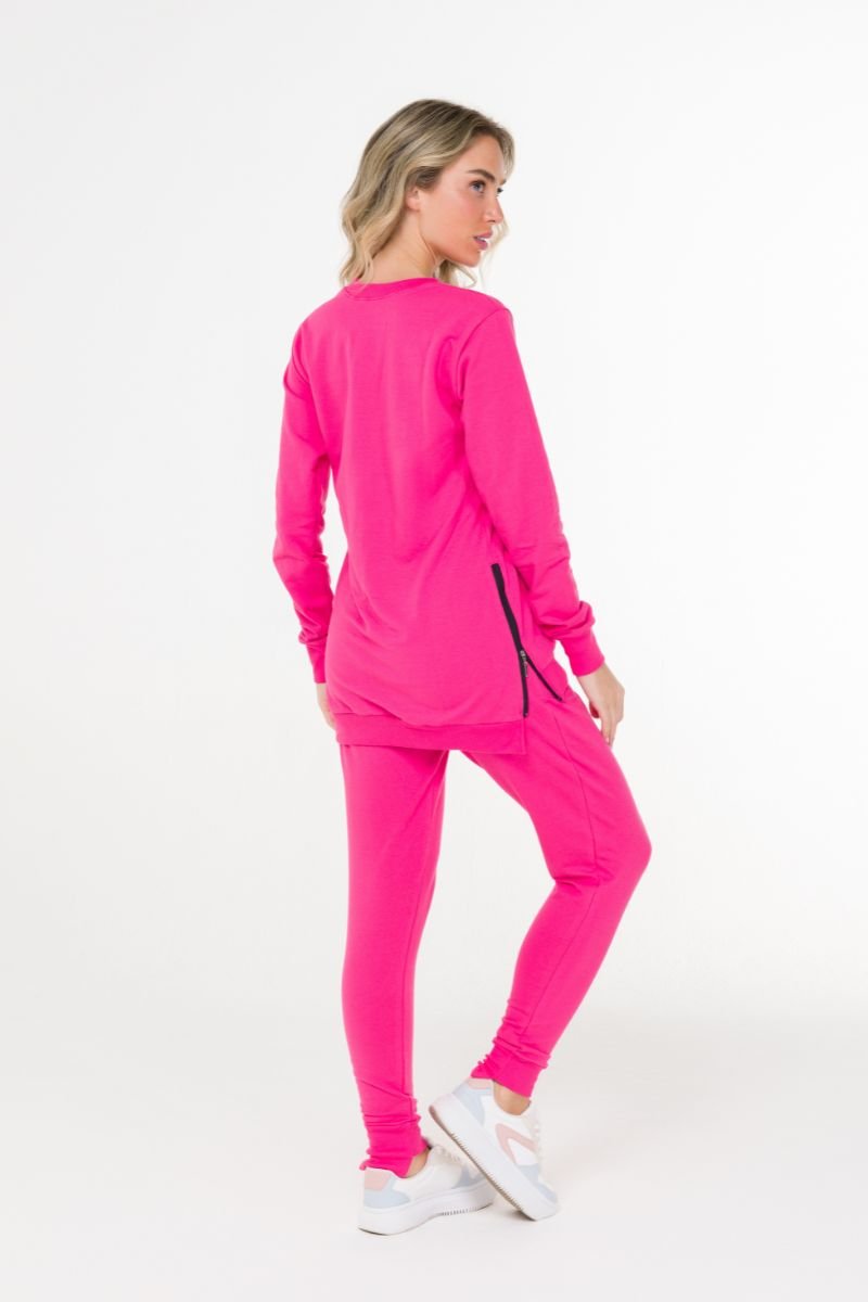 JOGGER PUNHO ASSIMÉTRICO EM FLEECE Atenas