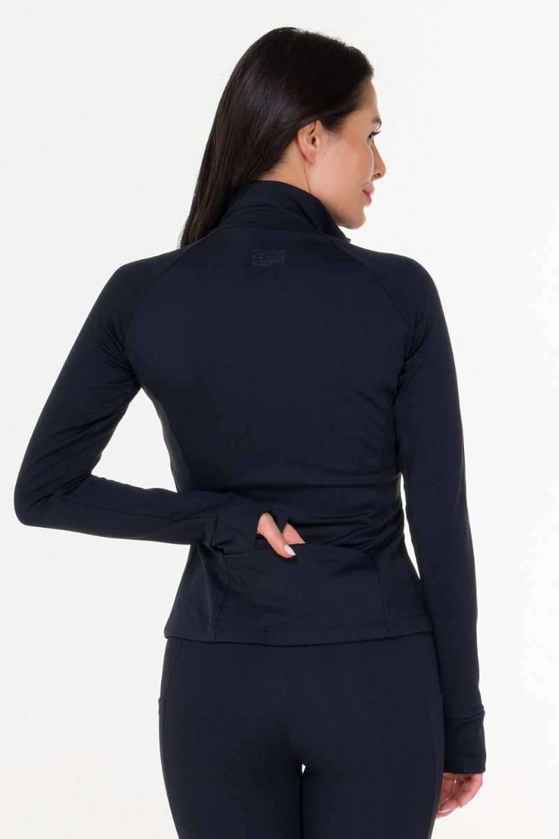 Jaqueta Esportiva Feminina Premium Preto