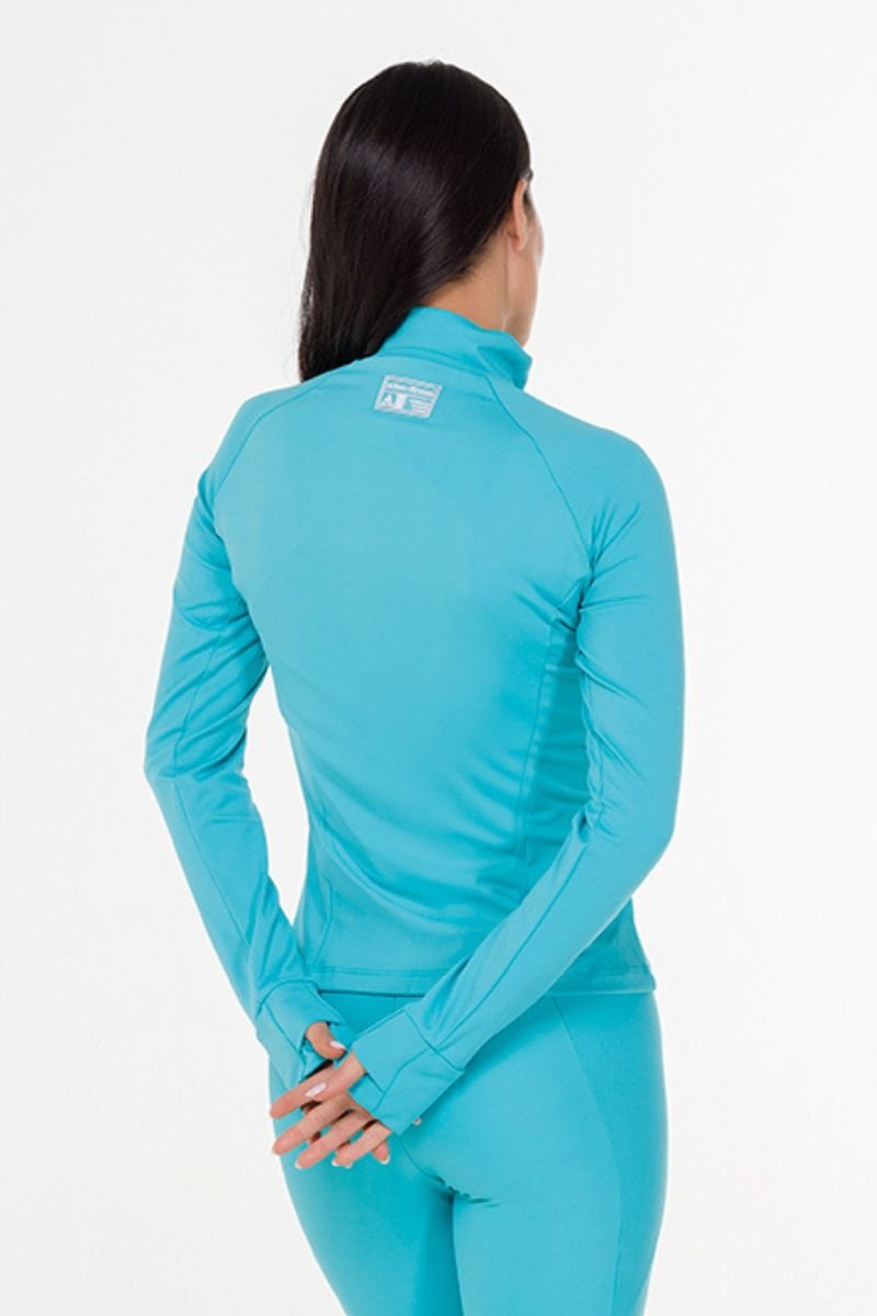 Jaqueta Slim Fit Poliamida Tiffany