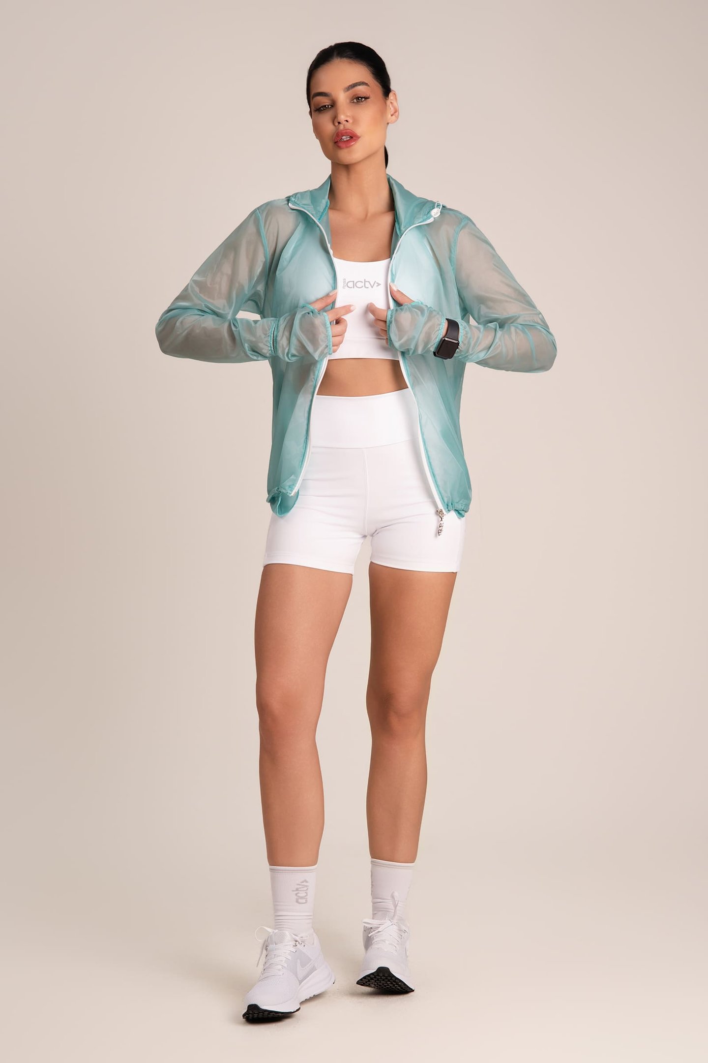 Jaqueta Corta Vento Translúcida Green