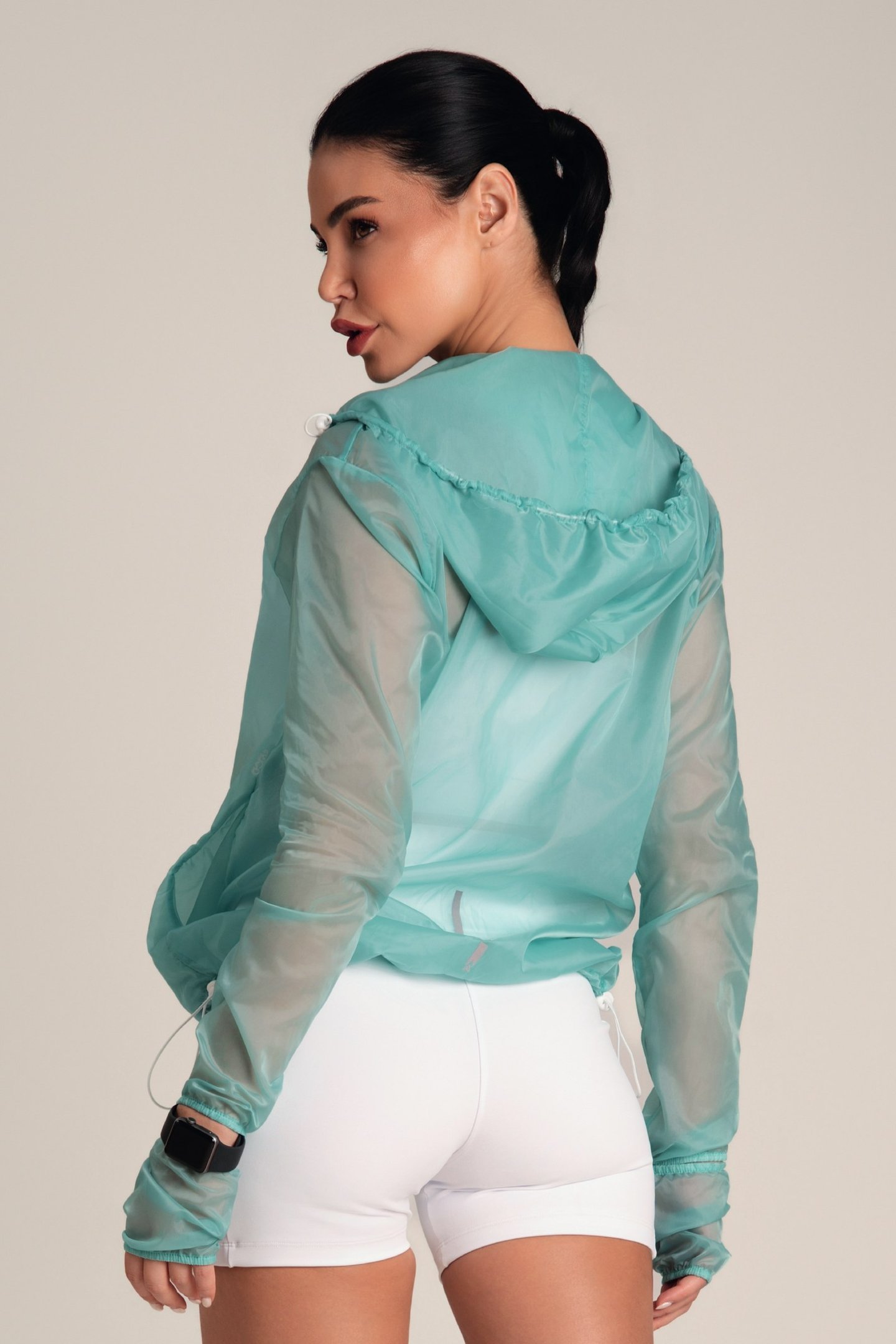 Jaqueta Corta Vento Translúcida Green